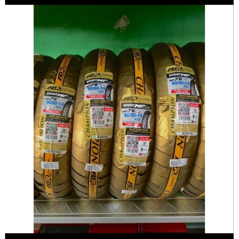 BAN LUAR TUBELESS FDR SPORT MP27 DAN MP76 RACING TIRE RING 14 & 17