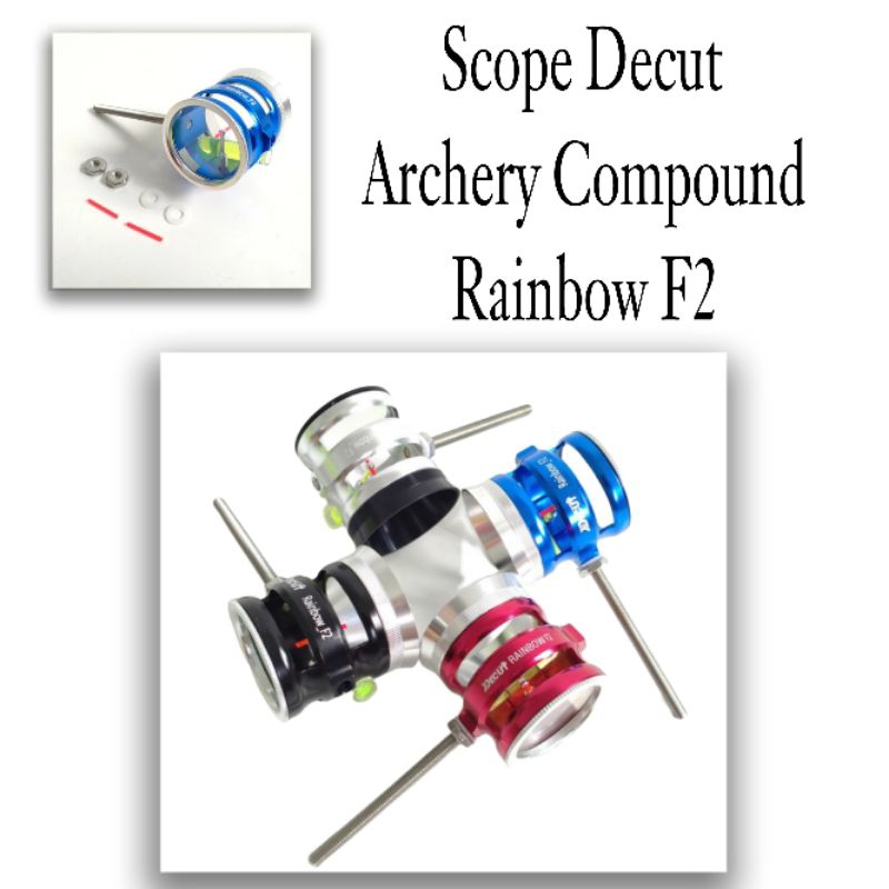 SCOPE DECUT Archery Compound RAINBOW F2 - Scop - Incaran - Compound Bow Pin Scope
