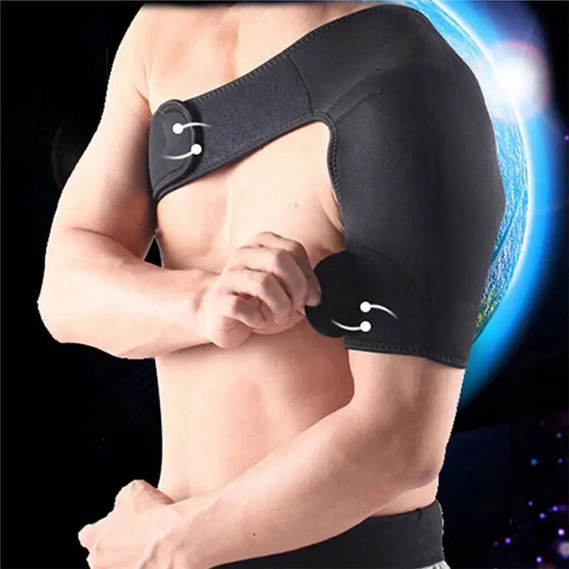 Penyangga Bahu Olahraga Left Right Sport Shoulder Pad / Sabuk Korset Terapi Penopang Penahan Bahu Ta
