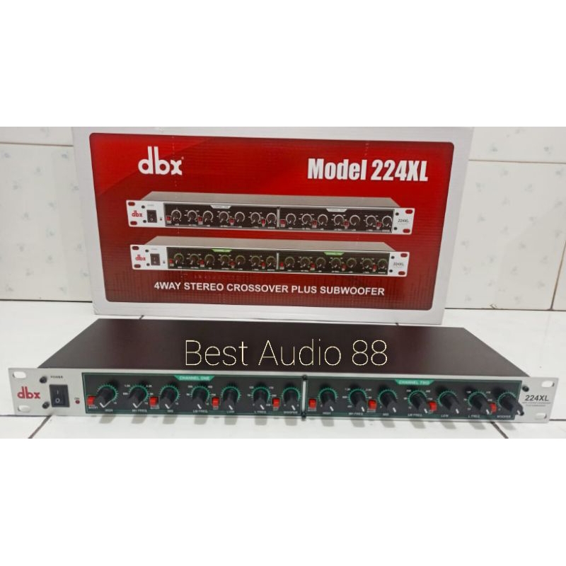 Crossover 4 way stereo plus subwoofer DBX 224XL