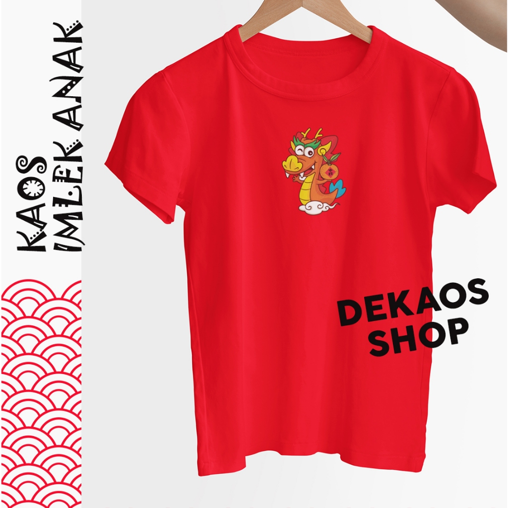 KAOS IMLEK TERBARU TAHUN NAGA 2024 / KAOS NAGA ANAK / KAOS IMLEK 2024 / KAOS NAGA / KAOS IMLEKAN ANA