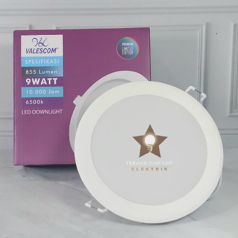 Lampu downlight LED Valescom 9w 9 watt - putih