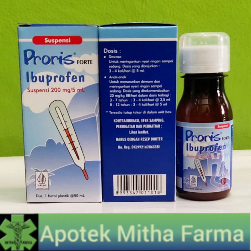 PRORIS FORTE SUSPENSI SIRUP IBUPROFEN 200MG/5ML