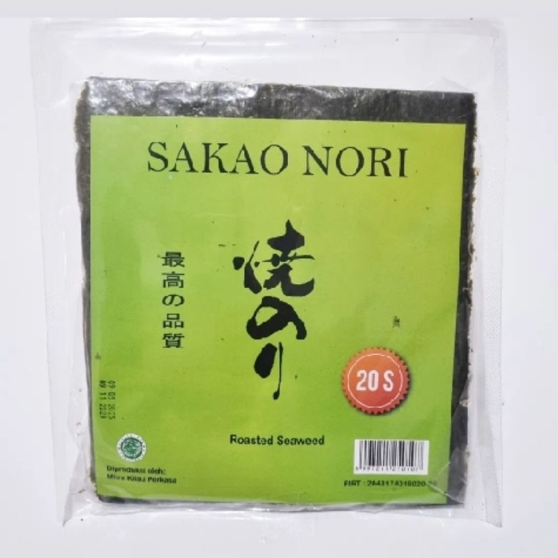 

Sakao Nori 20 Sheets / Sushi Nori / Rumput Laut Lembaran