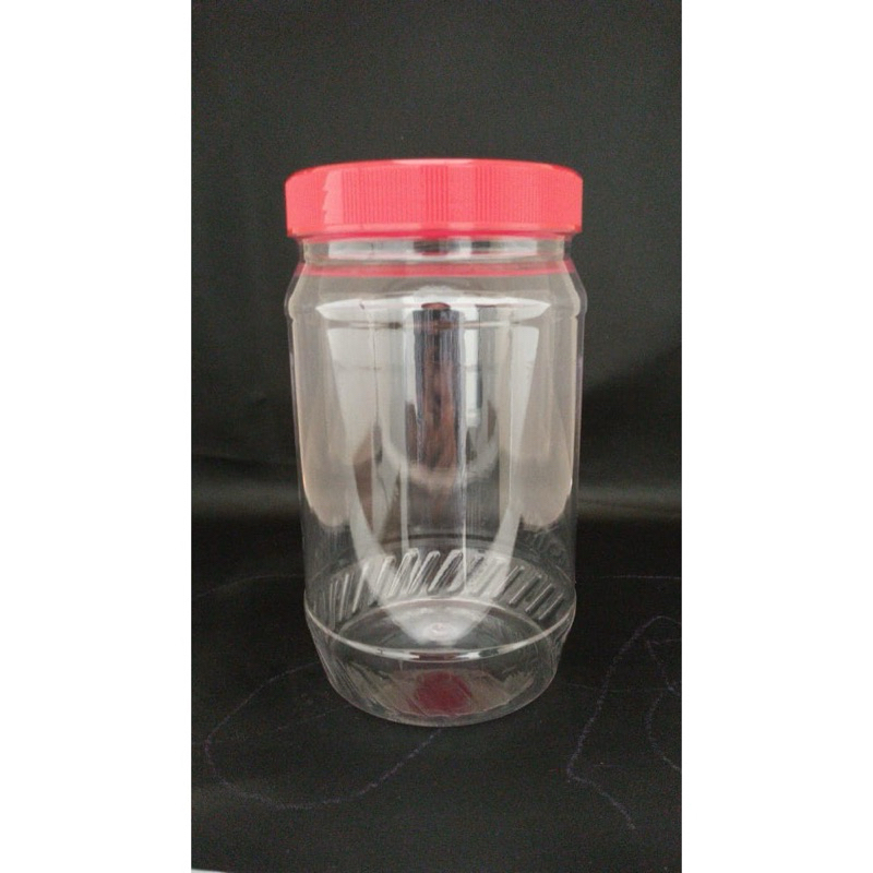 TOPLES 1L BULAT JIFF , PET 1000ML KEMASAN WADAH PLASTIK SERBAGUNA