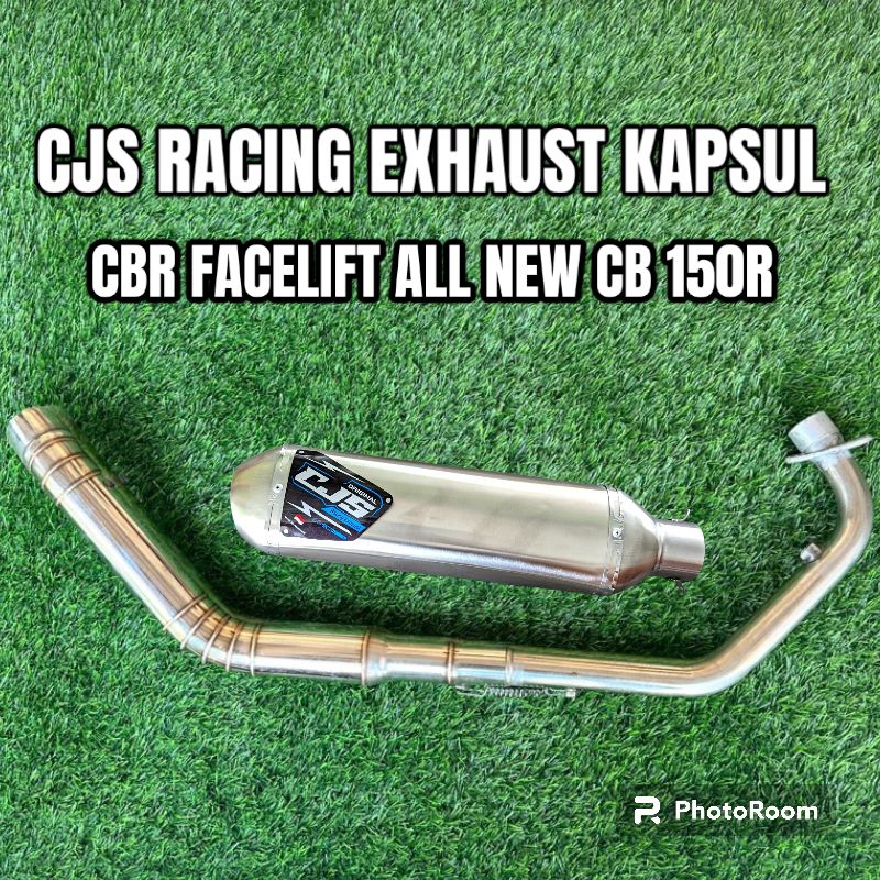 KNALPOT CBR FACELIFT CBR NEW CB150R STREETFIRE KAPSUL CJS RACING EXHAUST FULL SYSTEM