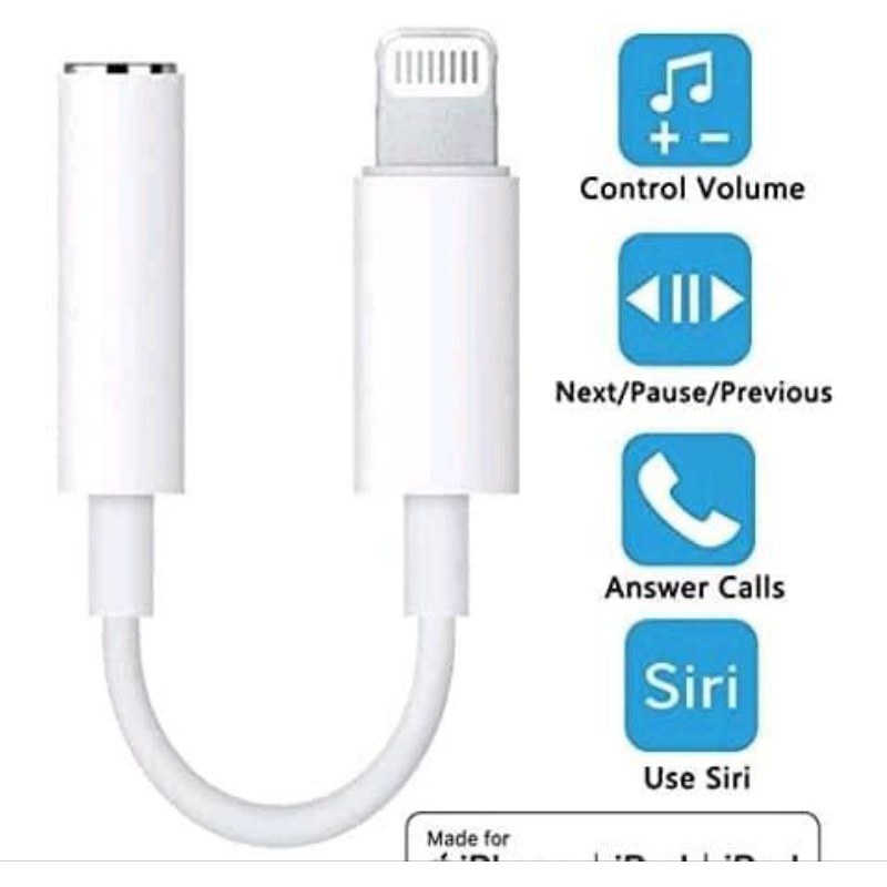 Convertor iphone 8 7 11 12 13 14 Lightning to 3.5 mm Headphone Audio Jack Adapter Converter 7 8 komp