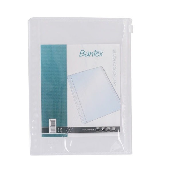 

Zipper Pocket Binder A5 20 Holes Bantex / Binder Pocket Sleting Zip
