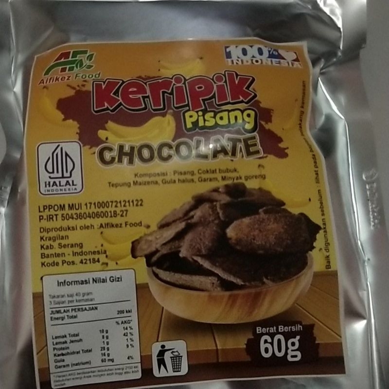 kripik Pisang Coklat