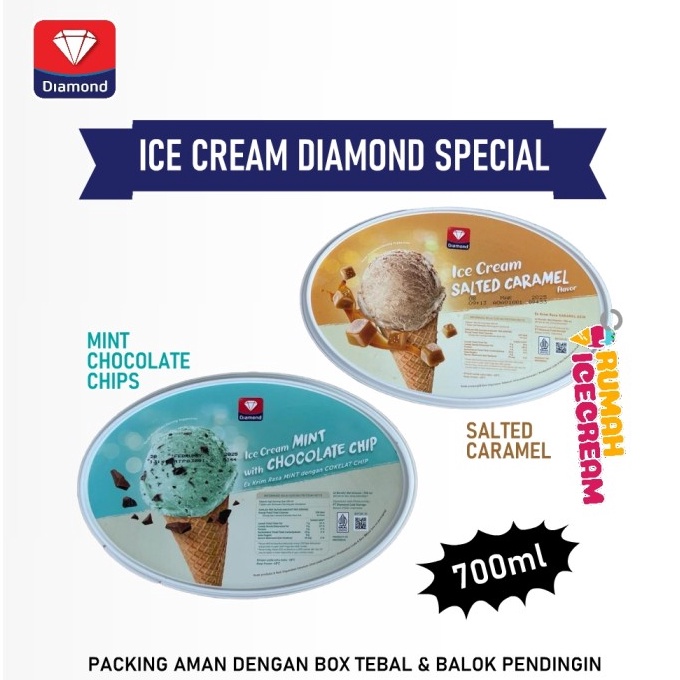 

GROSIR MURAH Ice Cream/Es Krim Diamond Special 700 ML