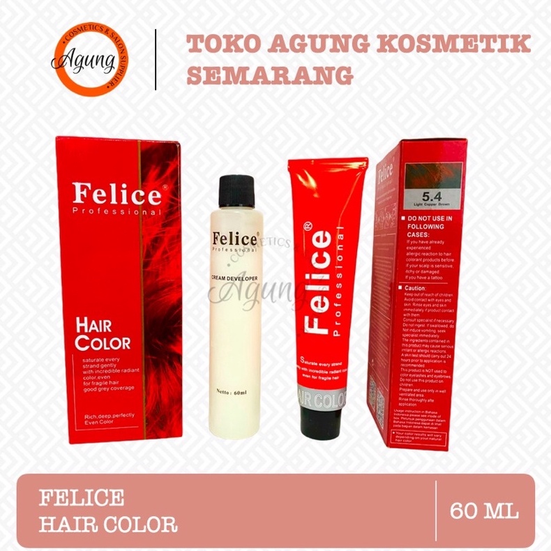 ¢ Super Promo 2710A Felice Hair Color | Cat Rambut | Semir Rambut 60 ml + Peroxyde