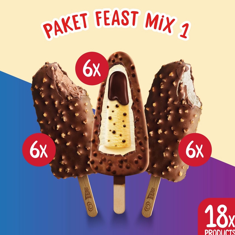 

Paket Feast Mix 1 - Es Krim Wall's