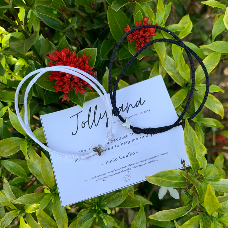 Gelang Couple Butterfly Tali Satin