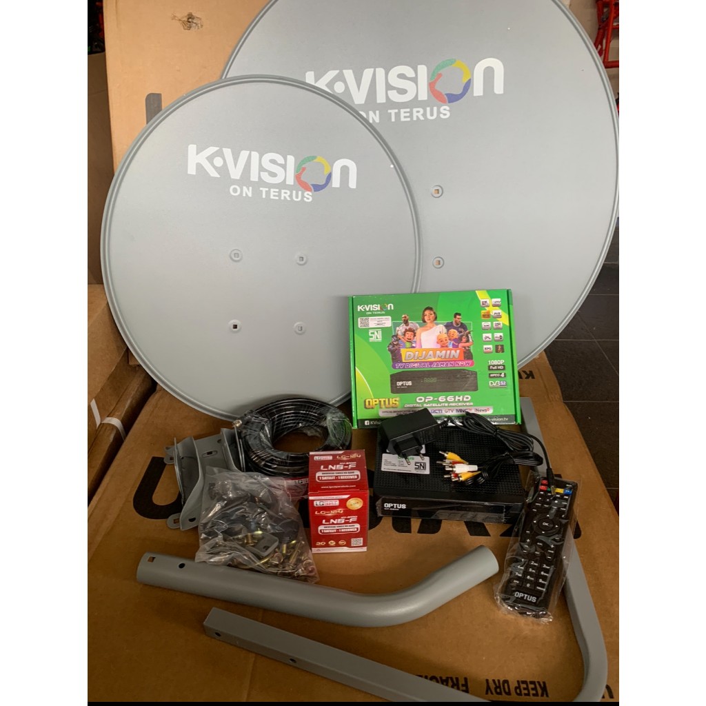 Paket Parabola Kvision OPTUS GOL 60cm Komplit