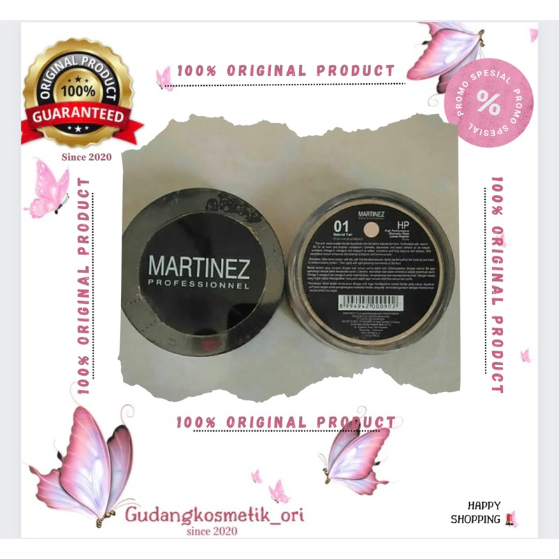original Bedak Hp Martinez Matte Fix Compact Powder with high perfomance matte fix