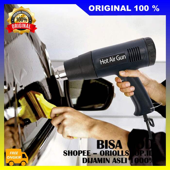 Electric Heat Gun Pistol Angin Panas Hot Gun Hot Air Gun Heat Gun Pemanas Skotlet 2000W 100% ASLI