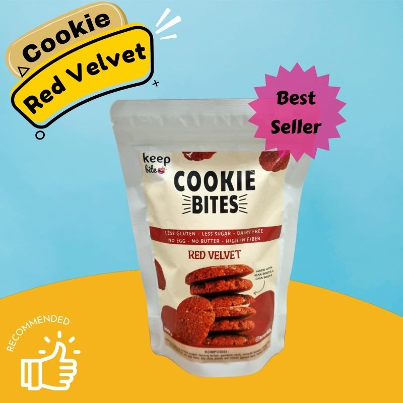 

COOKIE Bites RED VELVET Less gluten cookies keepbite