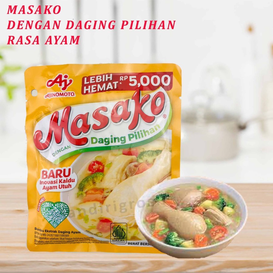 

Penyedap Rasa * Masako * Bumbu Ekstrak Daging * Rasa Ayam * 123gr