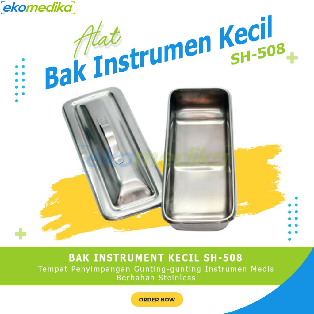 Bak Instrument dengan Tutup Bak Instrumen Bedah Medis SH 508 - Bak Instrumen Kecil
