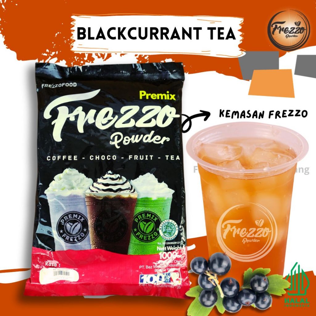 

Bubuk Minuman Frezzo Rasa Blackcurrant Tea / Teh Blackcurrant Kemasan 1 kg