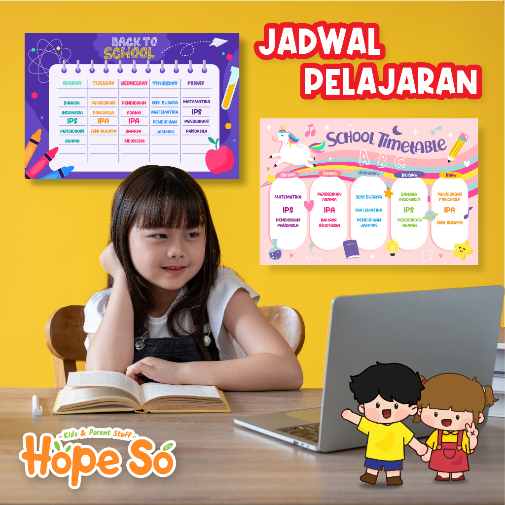 

Jadwal Pelajaran Sekolah / School Timetable - Hope So