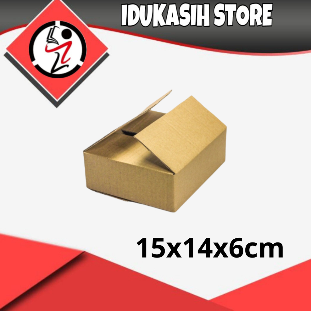

(IDUKASIH) Kardus 15x14x6 cm | box | karton | kardus polos | custom