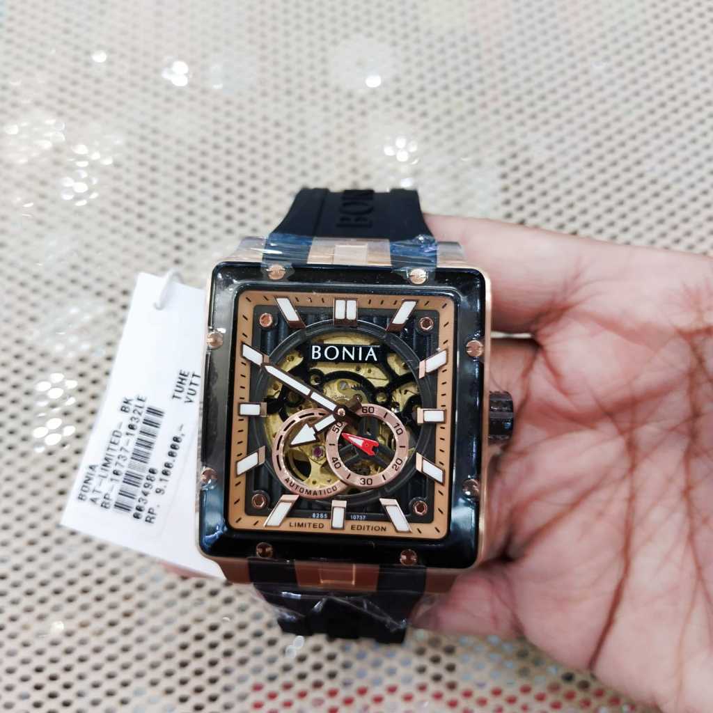 Bonia BP-10737 Automatic Jam Tangan Pria Original