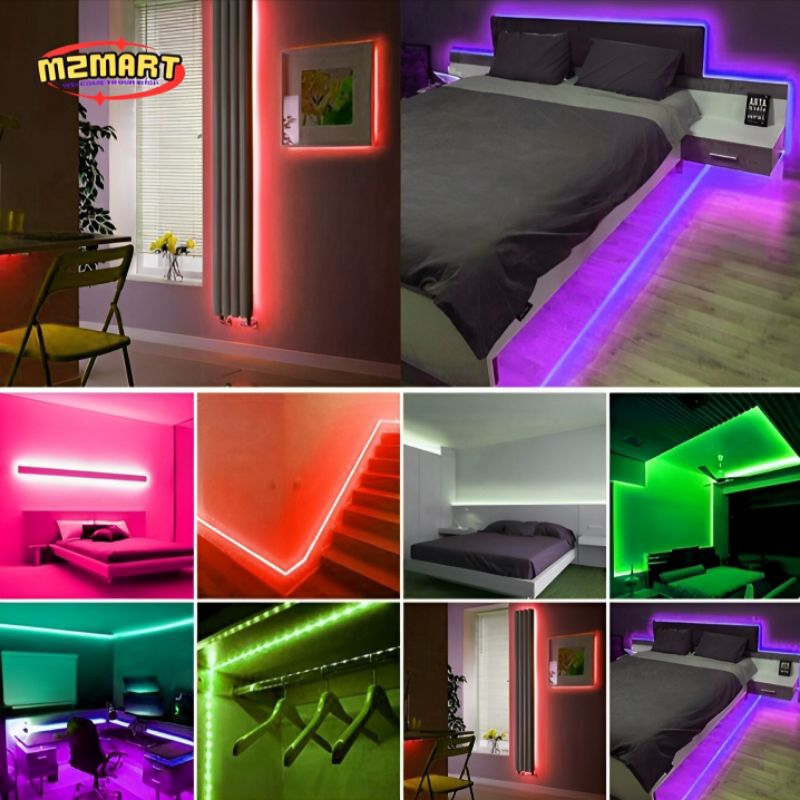 Lampu Kamar Aesthetic LED Gaming Stip Lighting Hiasan Tempel Kamar Tidur Mobil Aesthetic