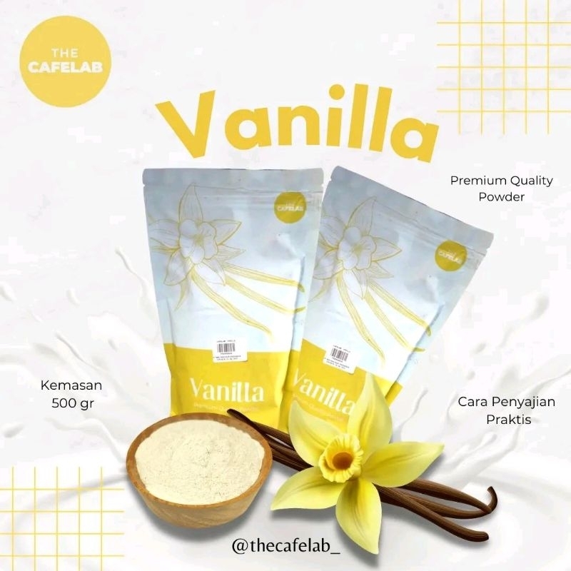 

Bubuk Minuman Rasa Vanilla 500gr / Vanilla Premium Terlaris / Cafelab