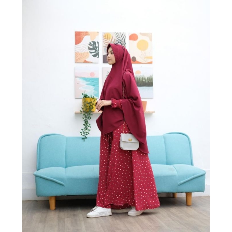 Gamis Set Syar'i Cantika Motif