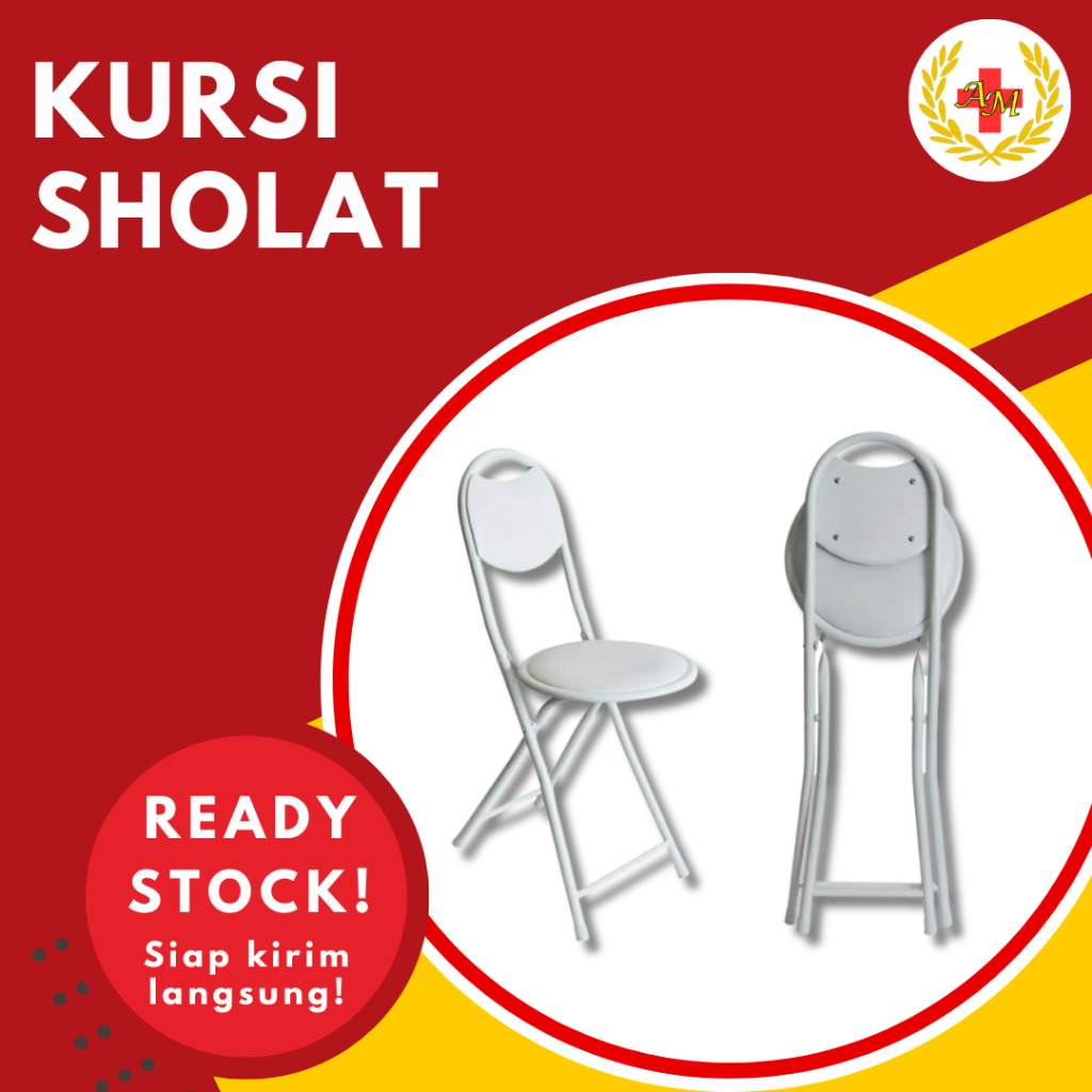 Kursi Lipat Tongkat Sholat Kursi Sholat + Tempat Duduk