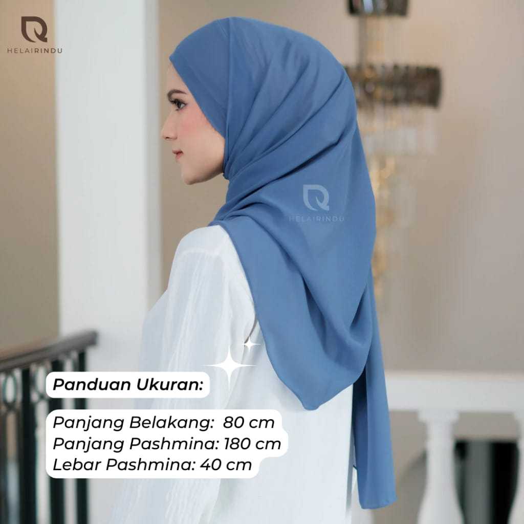 𝐇𝐄𝐋𝐀𝐈𝐑𝐈𝐍𝐃𝐔 - Hijab Pashmina Inner Jersey Tali Oval Baby Doll Noura