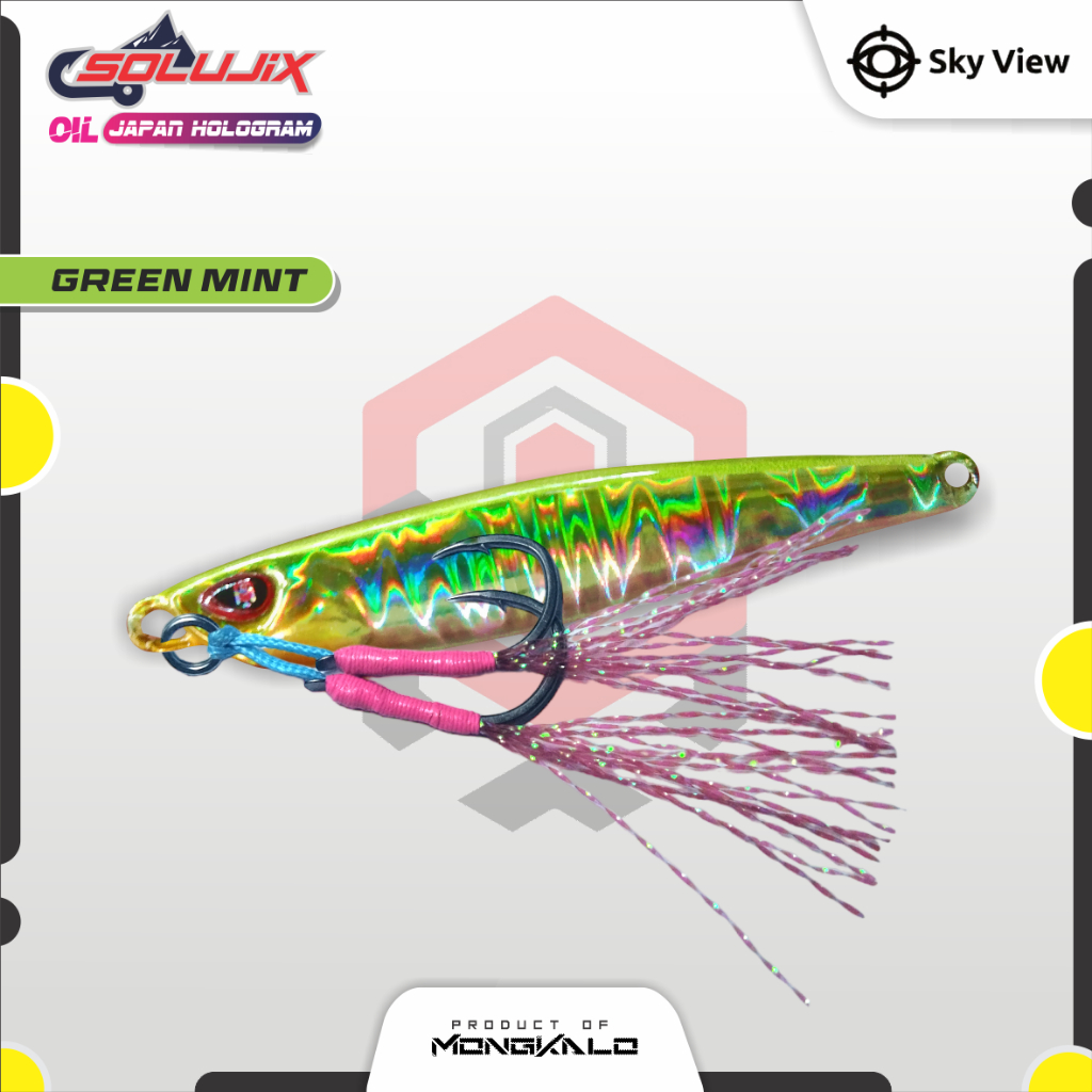 Mongkalo Solujix Minyak noGID noMotif Candy 30 Hijau-Mint
