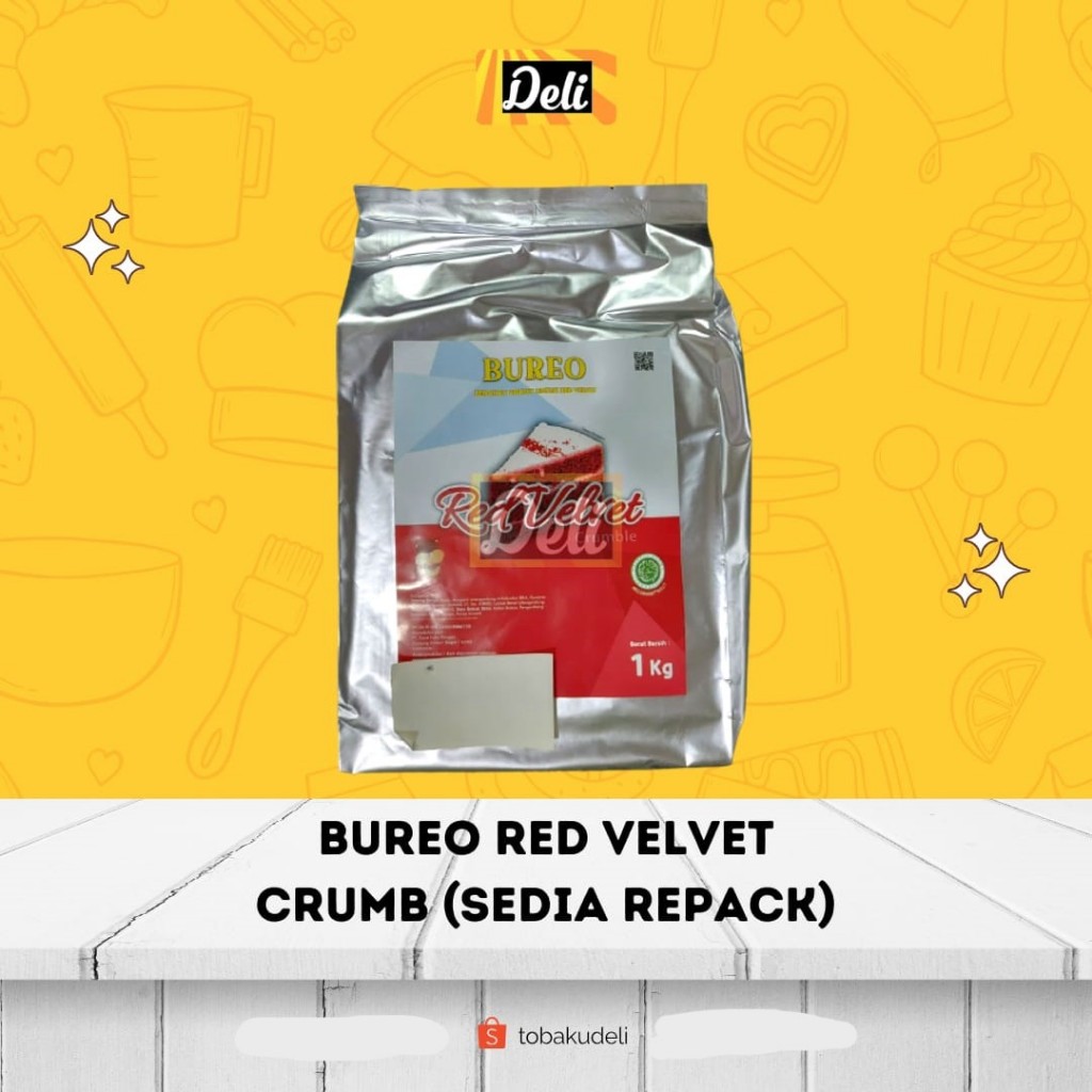 

Bureo Red Velvet Repack Bubuk Remahan Crumb Topping 250gr