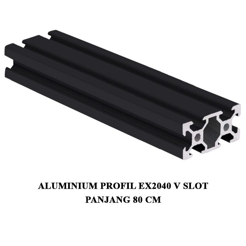 EELIC ALM-EX2040 VSLOT Aluminium profile exstrusion Vslot 2040 CNC 3D PRINTER panjang 80 cm