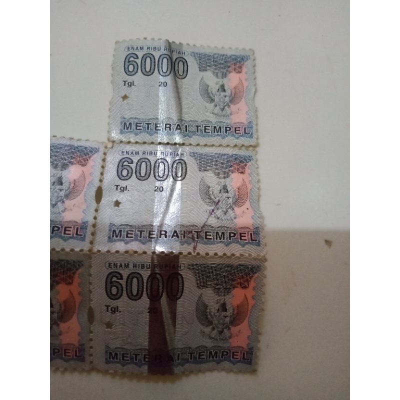 

Meterai tempel 6000 tahun 2000 an