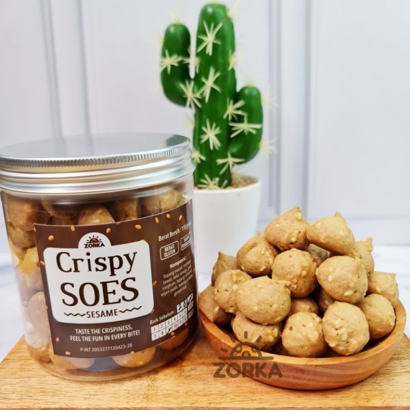 

Crispy Soes Gluten Free with white sesame 110 gram (manis)