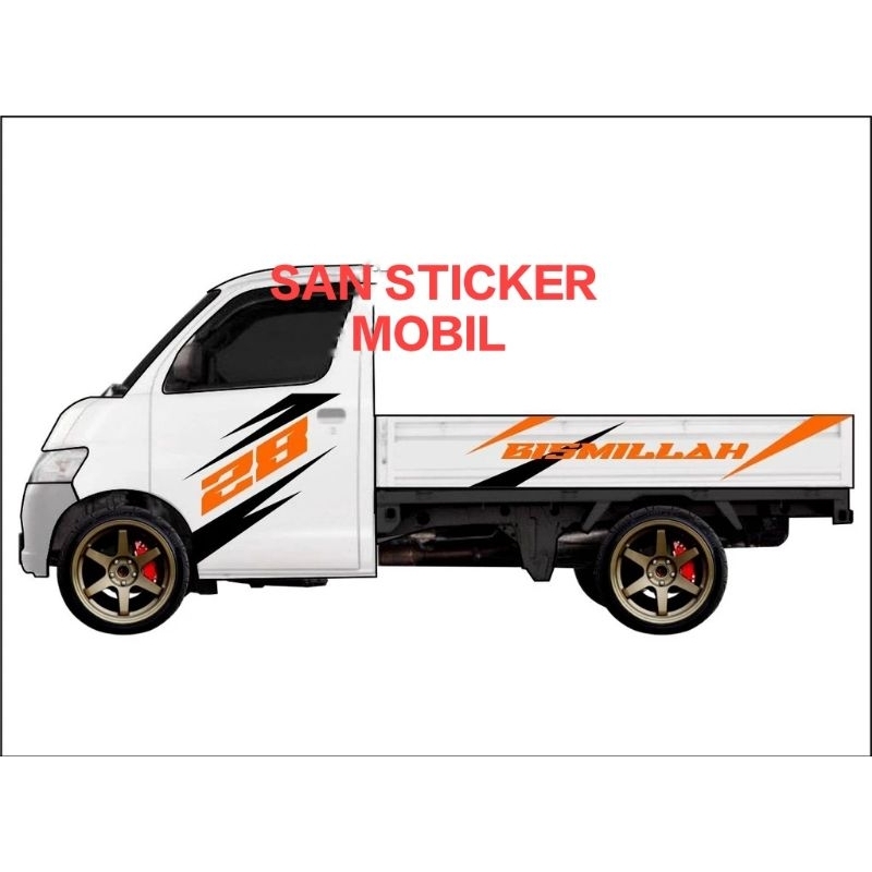 sticker cutting mobil grand max pick up