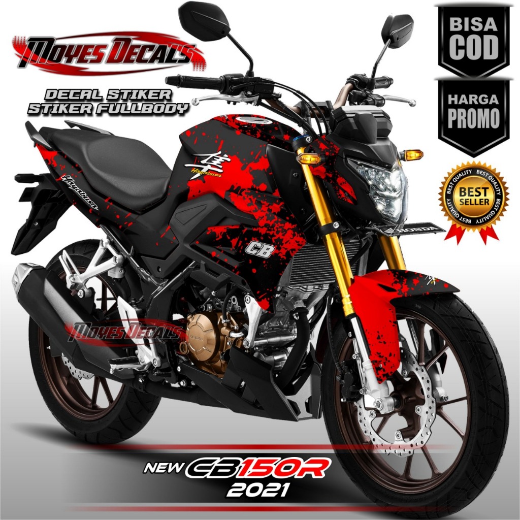 (PROMO) Decal stiker cb 150 r new 2021 fullbody // stiker variasi motor honda cb150 Hayabusa
