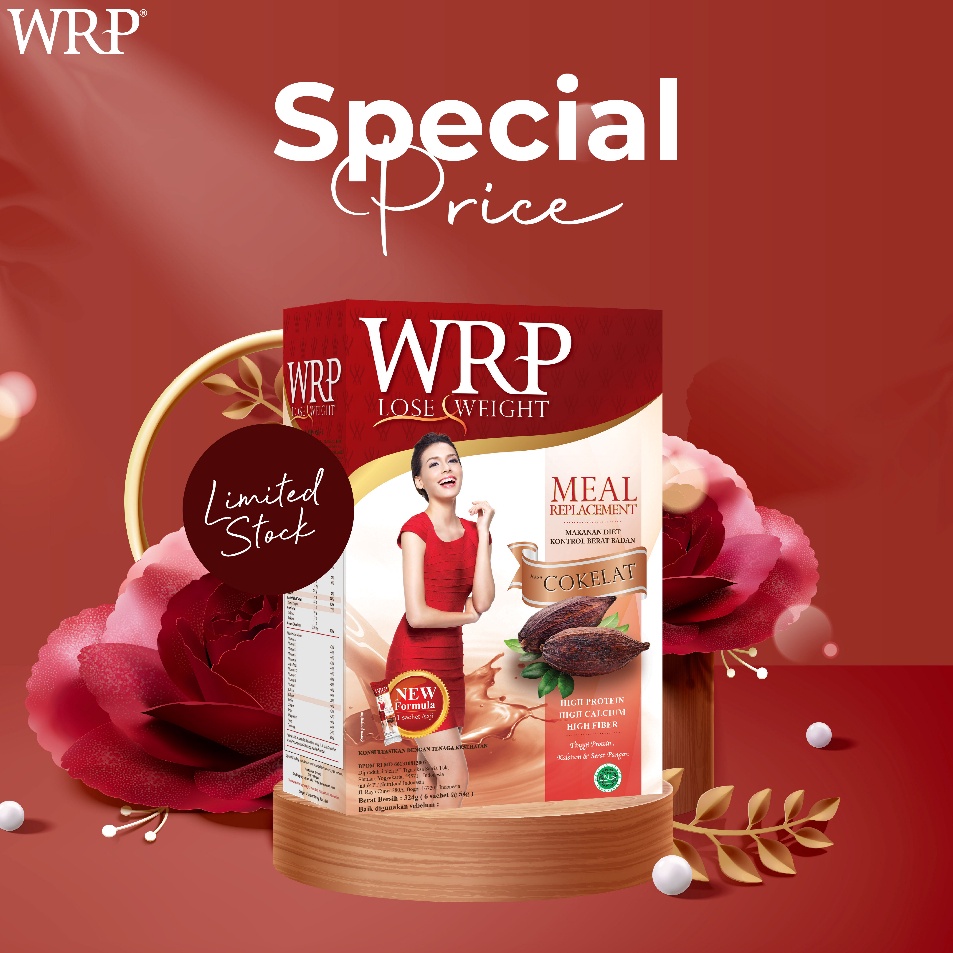 

Ready WRP Meal Replacement Lose Weight Coklat Limited Stock | WRP Meal Replacement Isi 6 Sachet Coklat Bestseller