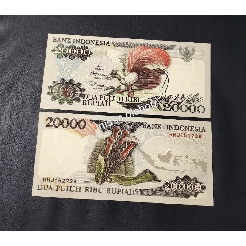 UANG KUNO 20RB CENDRAWASIH 1995 UNC