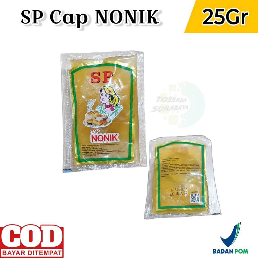 

SP Sachet Cap Nonik 25gr (Pengemulsi - Pelembut - Pengembang)