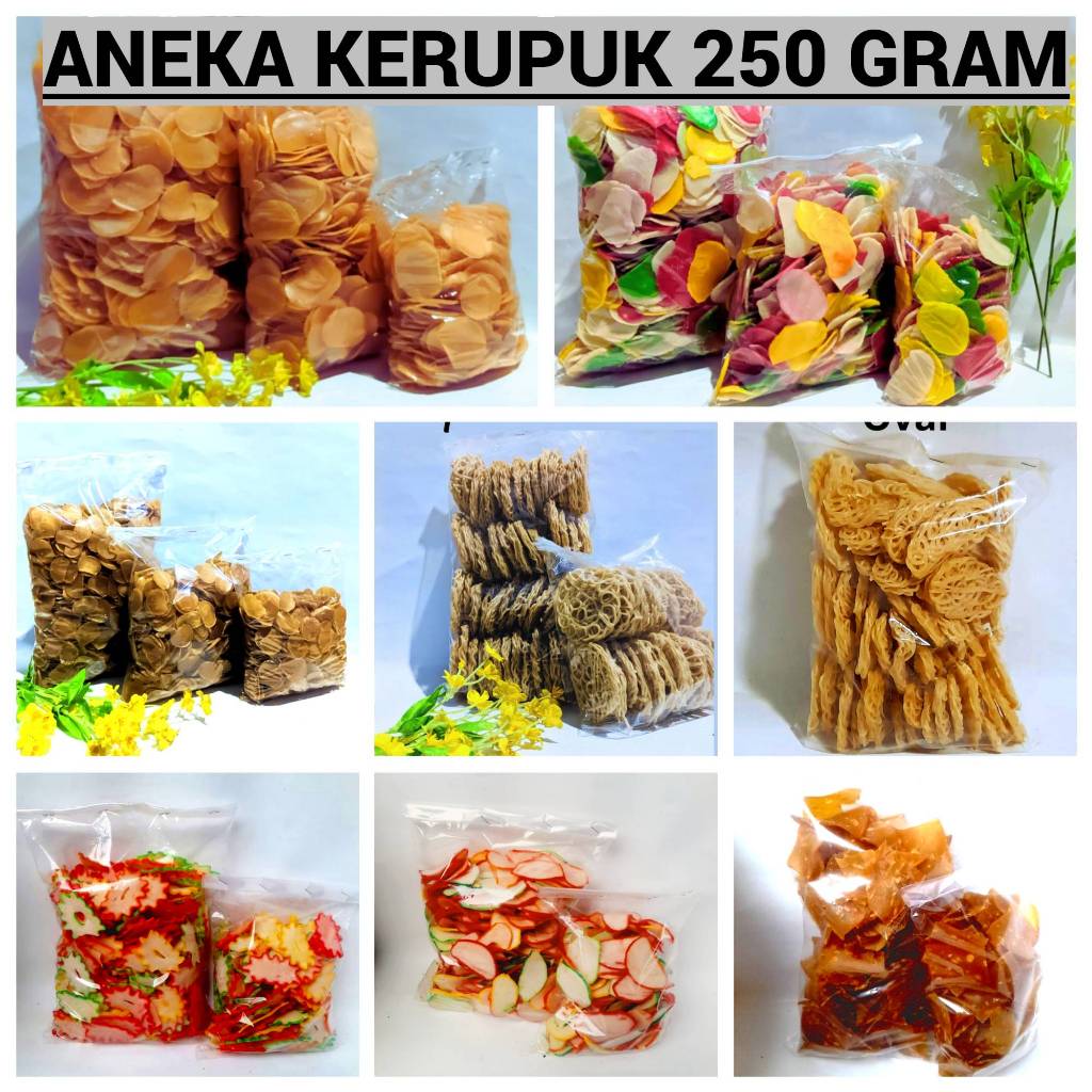 

[250 Gram] Aneka Krupuk Mentah Cocok Untuk Seblak