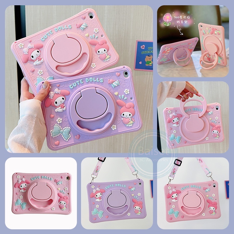 Huawei Matepad 10.4/R 10.4/Matepad SE 10.4/Matepad T10 T10s Softcase Tali Selempang Motif Casing Ana