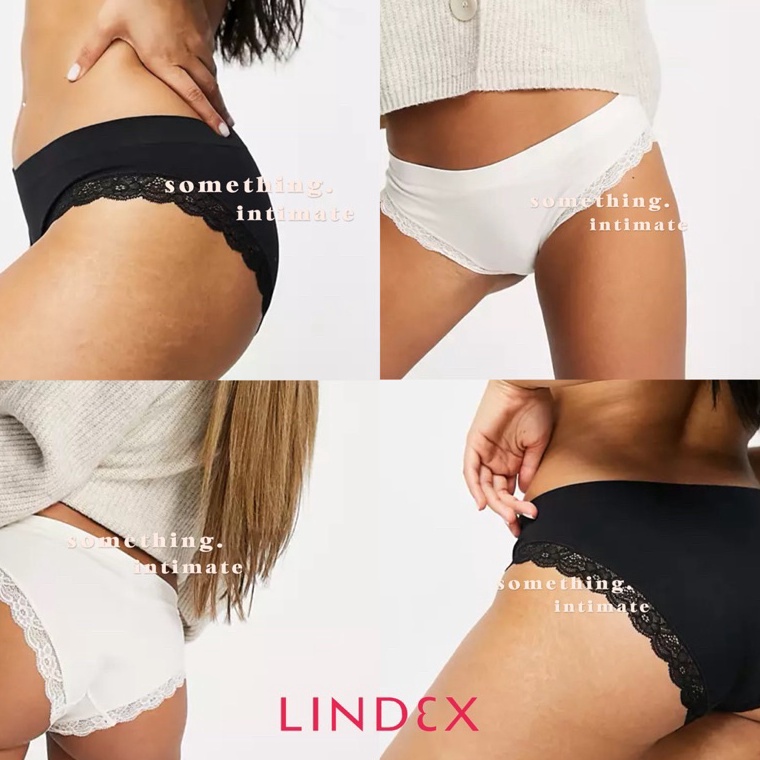 LINDEX Eco Modal Seamless High Rise Panty Brief Celana Dalam Highwaisted CD Stretch HW Underwear