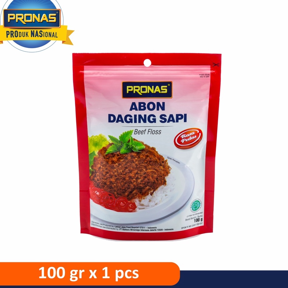 

Sale Pronas Abon Daging Sapi Rasa Pedas 100 g dengan kemasan Ziplock Terbatas