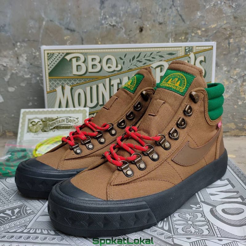 Sepatu Compass Retrograde Bbq Mountain Boys BMB High Cabin Size 42 Original BNIB Fullset
