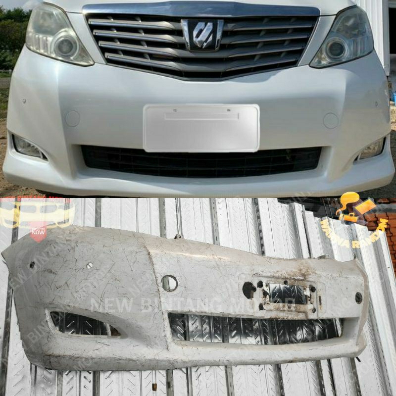 Bumper depan toyota alphard Q CBU 2010 2012 original
