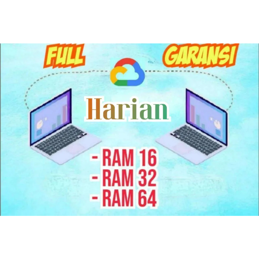 RDP  Harian 1 Hari ,2 Hari ,3 Hari ,4 Hari , 5 hari dan 6 Hari 8 Core Ram 64GB Storage 150Gb Intel x