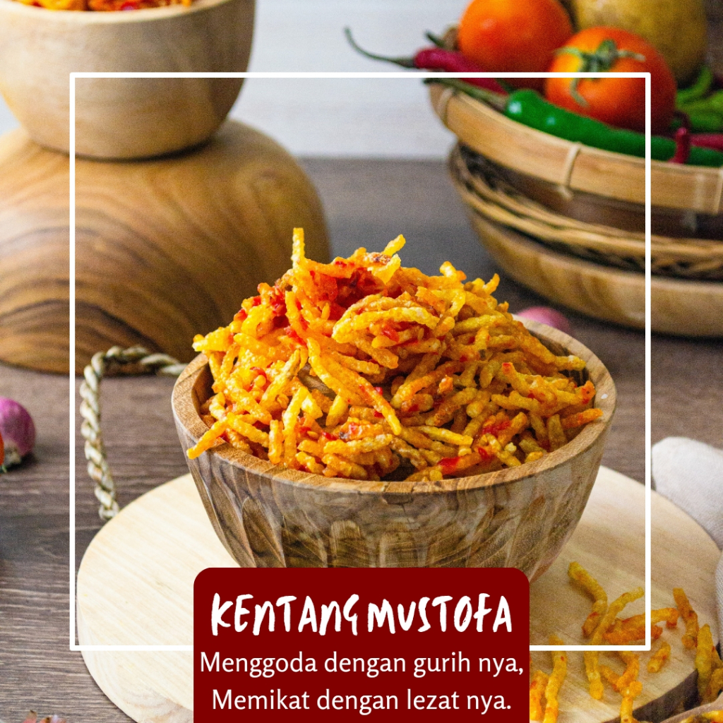 

ZainSnack Kering Kentang Mustofa Pedes Manis 1kg Jajanan Cemilan Snack Enak Termurah Ada Rasa Balado Dan Original Gurih Krispi Best Seller Dengan Rasa Premium Lauk Makan Keripik Goreng Kering Crispy Tahan Lama Tanpa MSG Bandung Terlaris ZS2